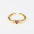 IG Style Women Crown Heart Circle Copper Electroplating Rings