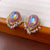 Fashion Pearl Geometric Alloy Diamond Inlay Earrings