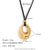 Fashion Ellipse Geometric Stainless Steel 18K Gold Plated Necklaces