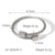 IG Style Stripe Circle Stainless Steel Electroplating Bangles