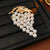 Women Luxurious Grape Fruit Artificial Pearl Pearl Inlay Brooches