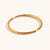 Minimalist Women Circle Geometric Stainless Steel 18K Gold Plated Rings