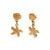 Fashion Star Geometric Stainless Steel Electroplating Earrings