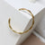 Fashion Stripe Stainless Steel 18K Gold Plated Bangles