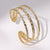 Stripe Stainless Steel Electroplating Bangles