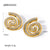 IG Style Circle Stainless Steel 18K Gold Plated Earrings