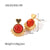 IG Style Circle Sphere Geometric Stainless Steel 18K Gold Plated Earrings