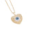 Women IG Style Eye Heart Copper Electroplating Pendants