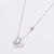 Minimalist Bowknot Droplet Stainless Steel Electroplating Necklaces