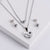 Women Minimalist Moon Chain Seahorse Eye Butterfly Heart Titanium Steel Necklaces