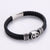 Men Metal Cross Leather Bangles