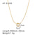 IG Style Hexagon Geometric Stainless Steel Electroplating Necklaces