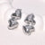 Cute Heart Stainless Steel Electroplating Stud Earrings