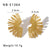 IG Style Asymmetrical Fan-Shape Geometric Stainless Steel Electroplating Earrings