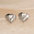 Heart Geometric Copper Electroplating Stud Earrings