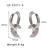 IG Style Circle Irregular Heart Heart Geometric U-Shape Titanium Steel Electroplating Earrings