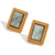 Fashion Quadrilateral Geometric Stainless Steel 18K Gold Plated Stud Earrings