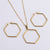 Natural Women Geometric Metal Doll Stainless Steel Electroplating Pendants