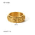 Women IG Style Circle Geometric Stainless Steel Electroplating Rings