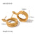 IG Style Snake Geometric Stainless Steel 18K Gold Plated Earrings