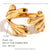 Expressive Fashion Circle Geometric Stainless Steel 18K Gold Plated Rings