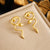 Fashion Snake Animal Chinese Zodiac Stainless Steel Electroplating Stud Earrings