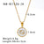 IG Style Zodiac Sign Flower Geometric Stainless Steel Electroplating Necklaces