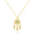 Wing Tassel Cross Droplet Zircon Diamond Inlay Necklaces