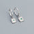 925 Sterling Silver Moderate Luxury Women Octagram Star Silver Earrings