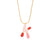 Fashion Letter Letter Text Number Stainless Steel Oil Dripping Necklaces