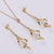 Women Korean Geometric Metal Doll Stainless Steel Electroplating Pendants