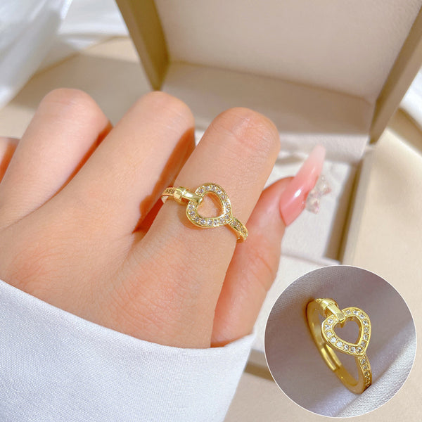 Women Cartoon Crown Brass Electroplating Rings