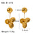 IG Style Flower Asymmetrical Flower Geometric Stainless Steel Electroplating Earrings