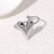 Minimalist Heart Heart Stainless Steel Electroplating Rings