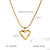 IG Style Chain Heart Heart Stainless Steel Electroplating Necklaces