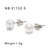 IG Style Pearl Circle Sphere Geometric Stainless Steel Electroplating Earrings