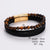 Men Ethnic Leather Electroplating String Bracelets