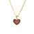 Fashion Round Insect Geometric Heart Stainless Steel 18K Gold Plated Necklaces