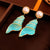 Medieval Conch Chinese Zodiac Animal Alloy Oil Dripping Earrings