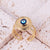 Minimalist Women Eye Geometric Copper Electroplating Rings