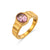 Women Geometric Stainless Steel 18K Gold Plated Rings