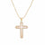 Minimalist Cross Geometric Copper Pendants