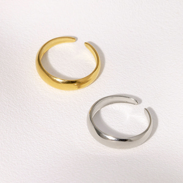 Open Ring Minimalist Stainless Steel Electroplating Rings