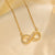 ART Geometric Titanium Steel 18K Gold Plated Necklaces