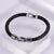 Men Metal Leather Bangles