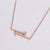 Minimalist Stripe Circle Stainless Steel Electroplating Necklaces