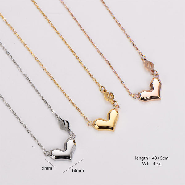 Fashion Round Stainless Steel Electroplating Necklaces