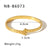 IG Style Circle Stripe Stainless Steel Electroplating Bangles