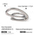 IG Style Irregular Stainless Steel Electroplating Rings