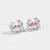 Korean Letter Copper Electroplating Stud Earrings